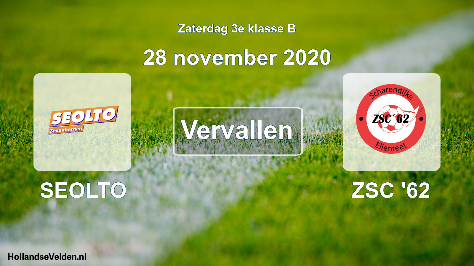 Scheduled Match: SEOLTO - ZSC '62 (28 November 2020)