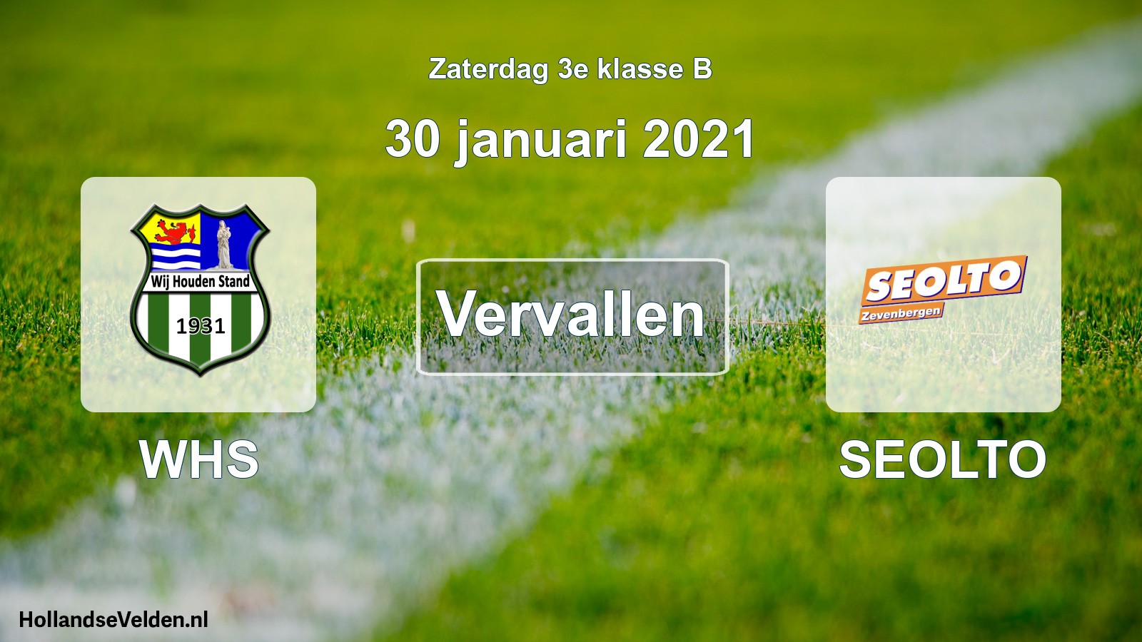 Scheduled Match: WHS - SEOLTO (30 January 2021)