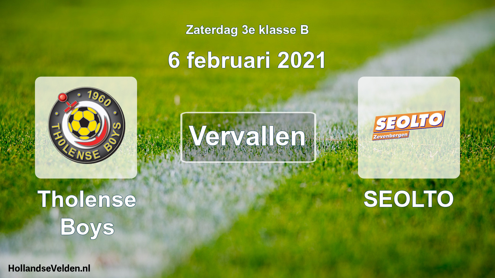 Scheduled Match: Tholense Boys - SEOLTO (6 February 2021)
