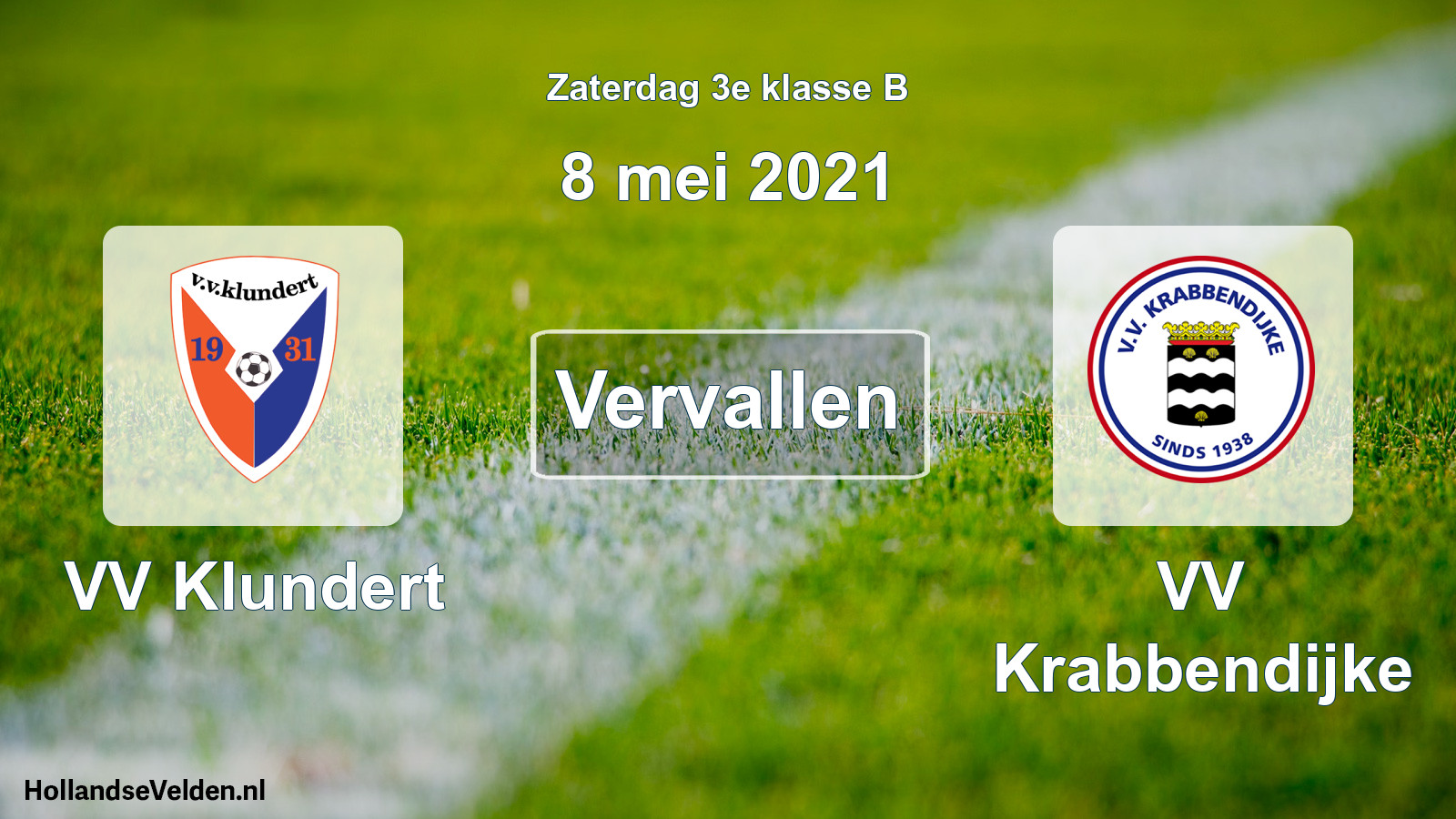 Scheduled Match: VV Klundert - VV Krabbendijke (8 May 2021)