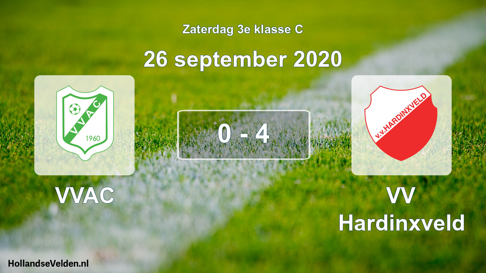 Total number of matches played: VVAC - VV Hardinxveld 0 - 4 (26 September 2020)