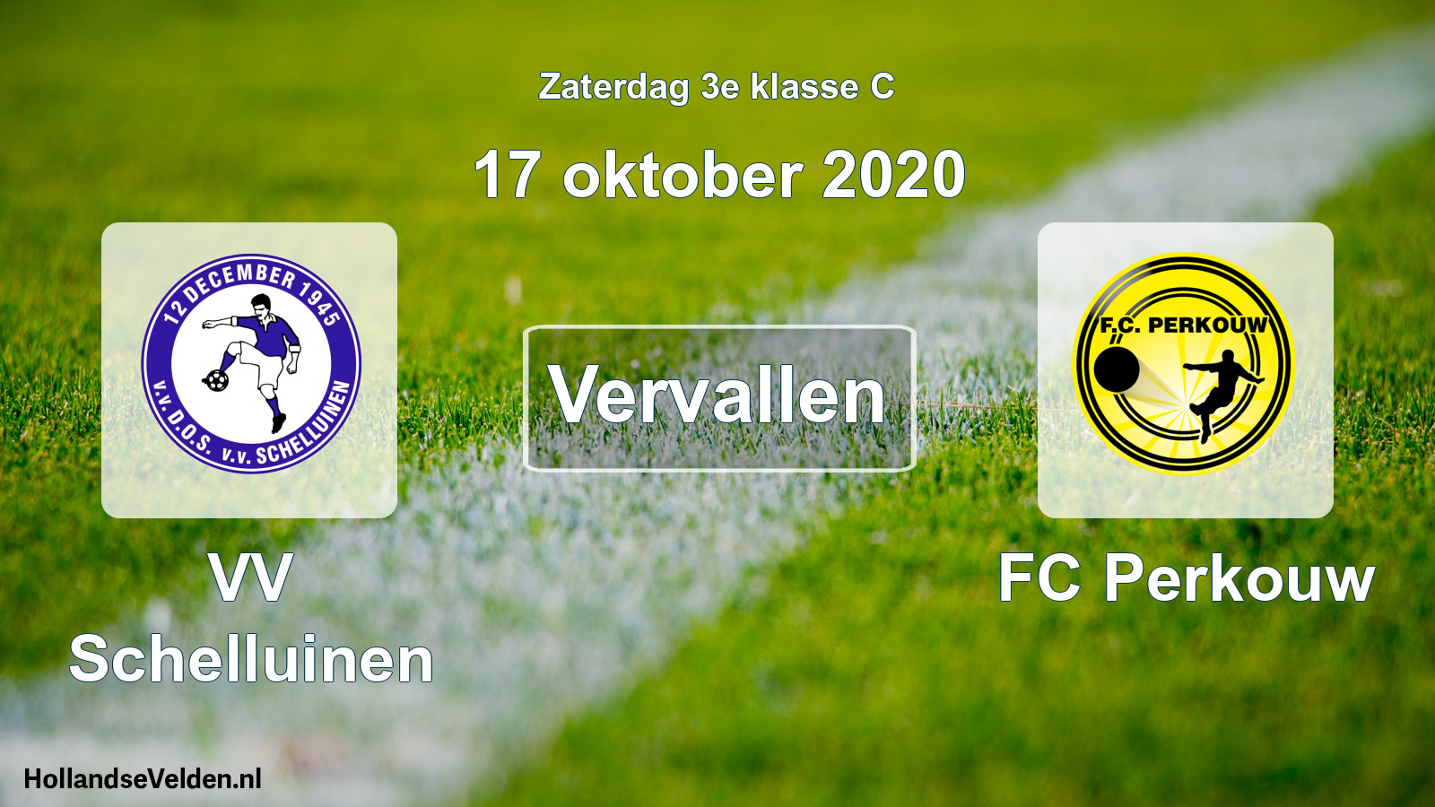 Scheduled Match: VV Schelluinen - FC Perkouw (17 October 2020)