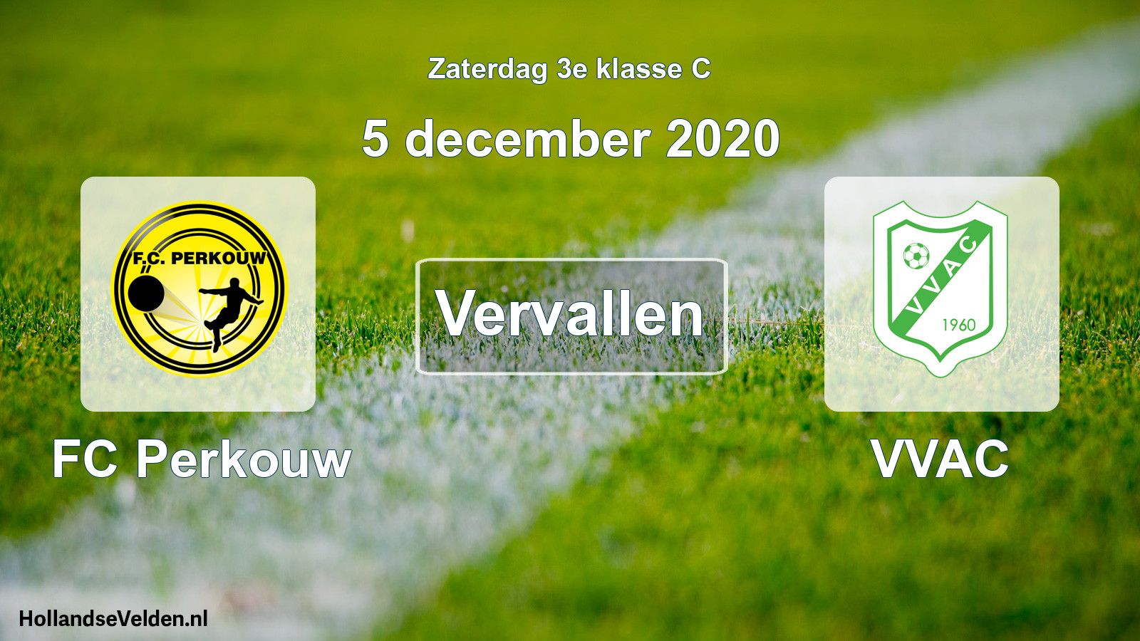 Scheduled Match: FC Perkouw - VVAC (5 December 2020)