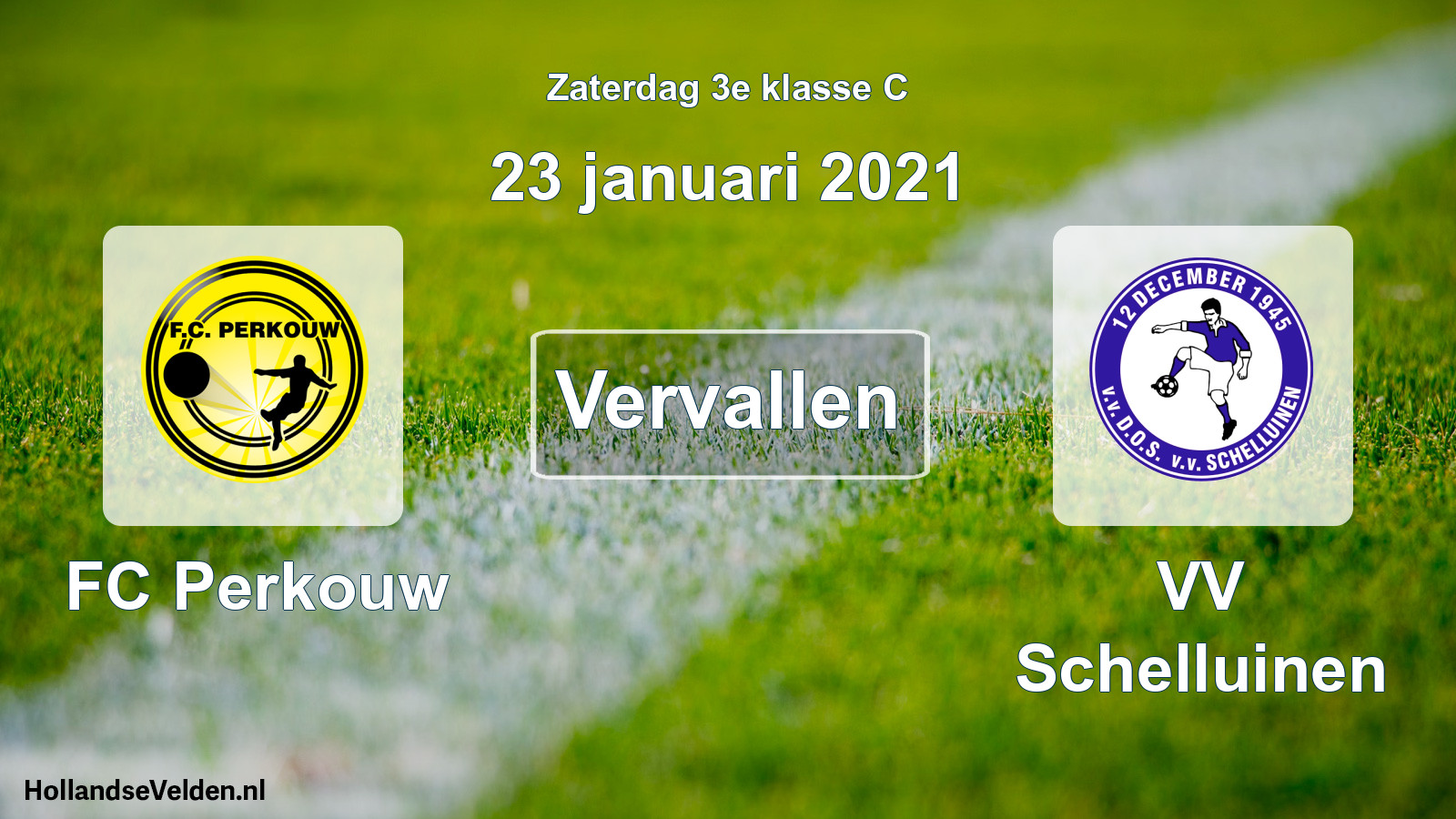 Scheduled Match: FC Perkouw - VV Schelluinen (23 January 2021)