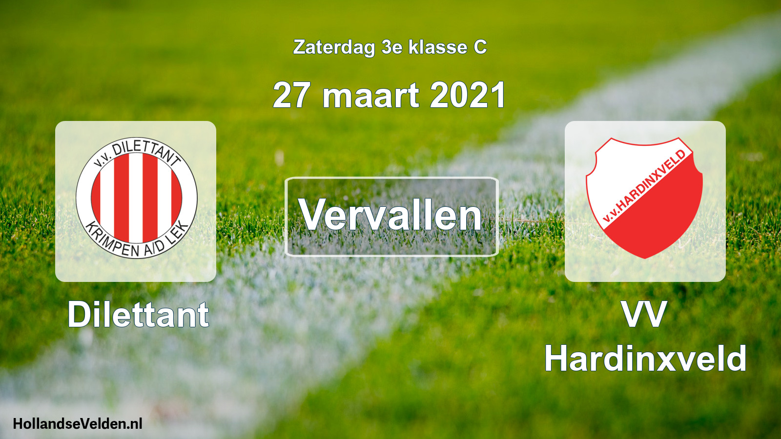 Scheduled Match: Dilettant - VV Hardinxveld (27 March 2021)