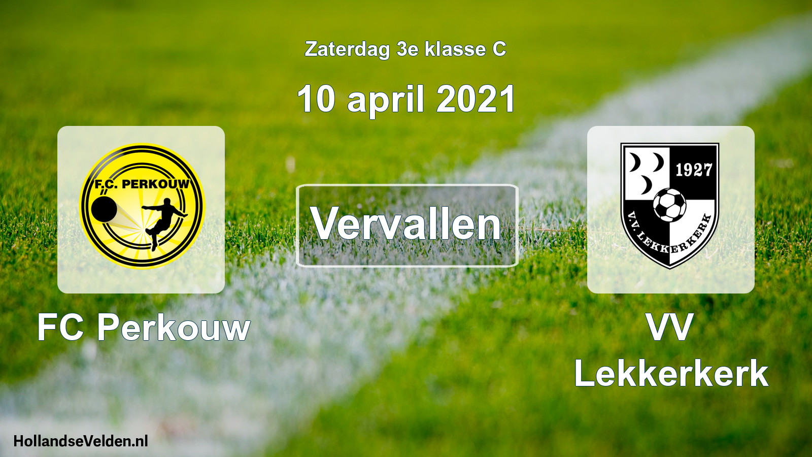 Scheduled Match: FC Perkouw - VV Lekkerkerk (10 April 2021)