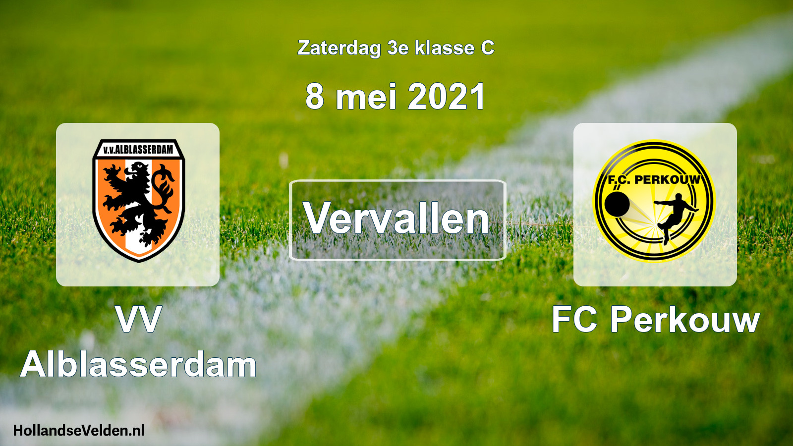Scheduled Match: VV Alblasserdam - FC Perkouw (8 May 2021)