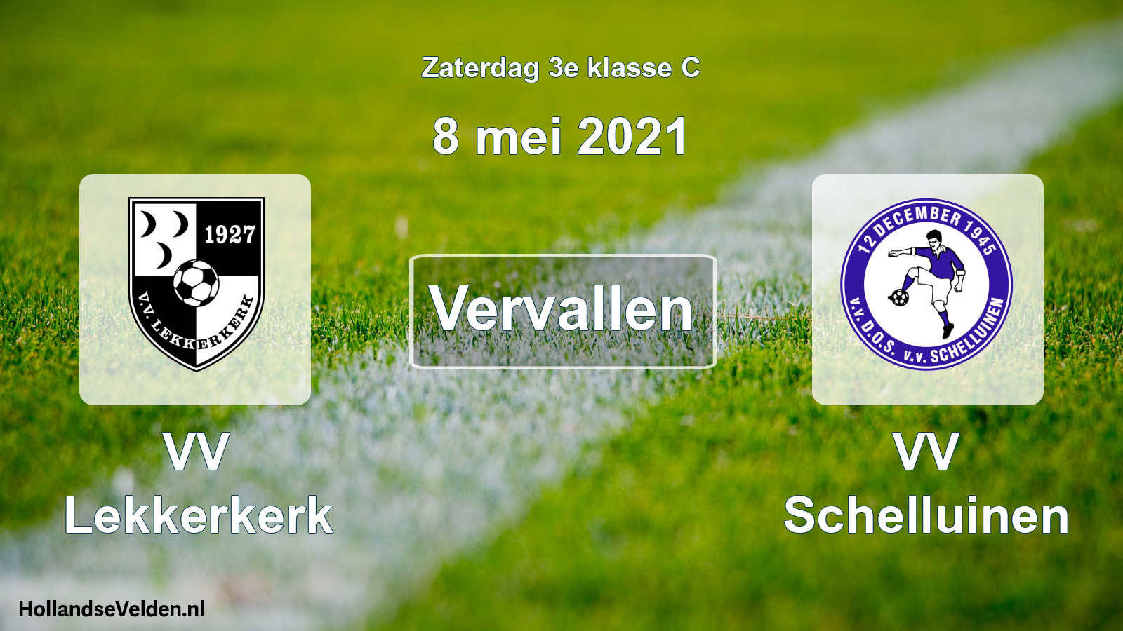 Scheduled Match: VV Lekkerkerk - VV Schelluinen (8 May 2021)