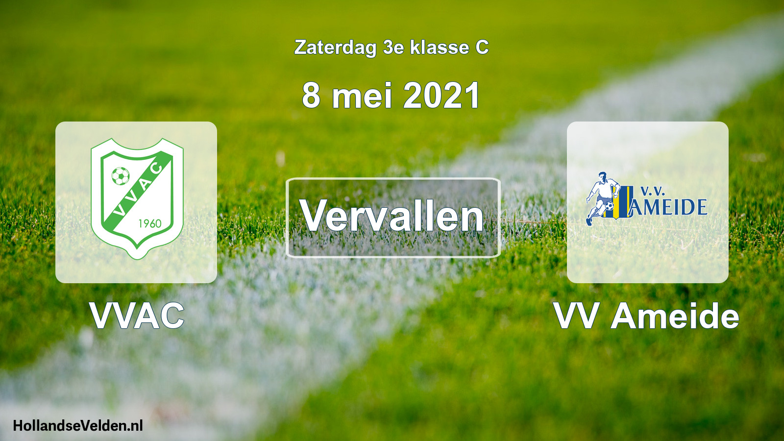 Scheduled Match: VVAC - VV Ameide (8 May 2021)