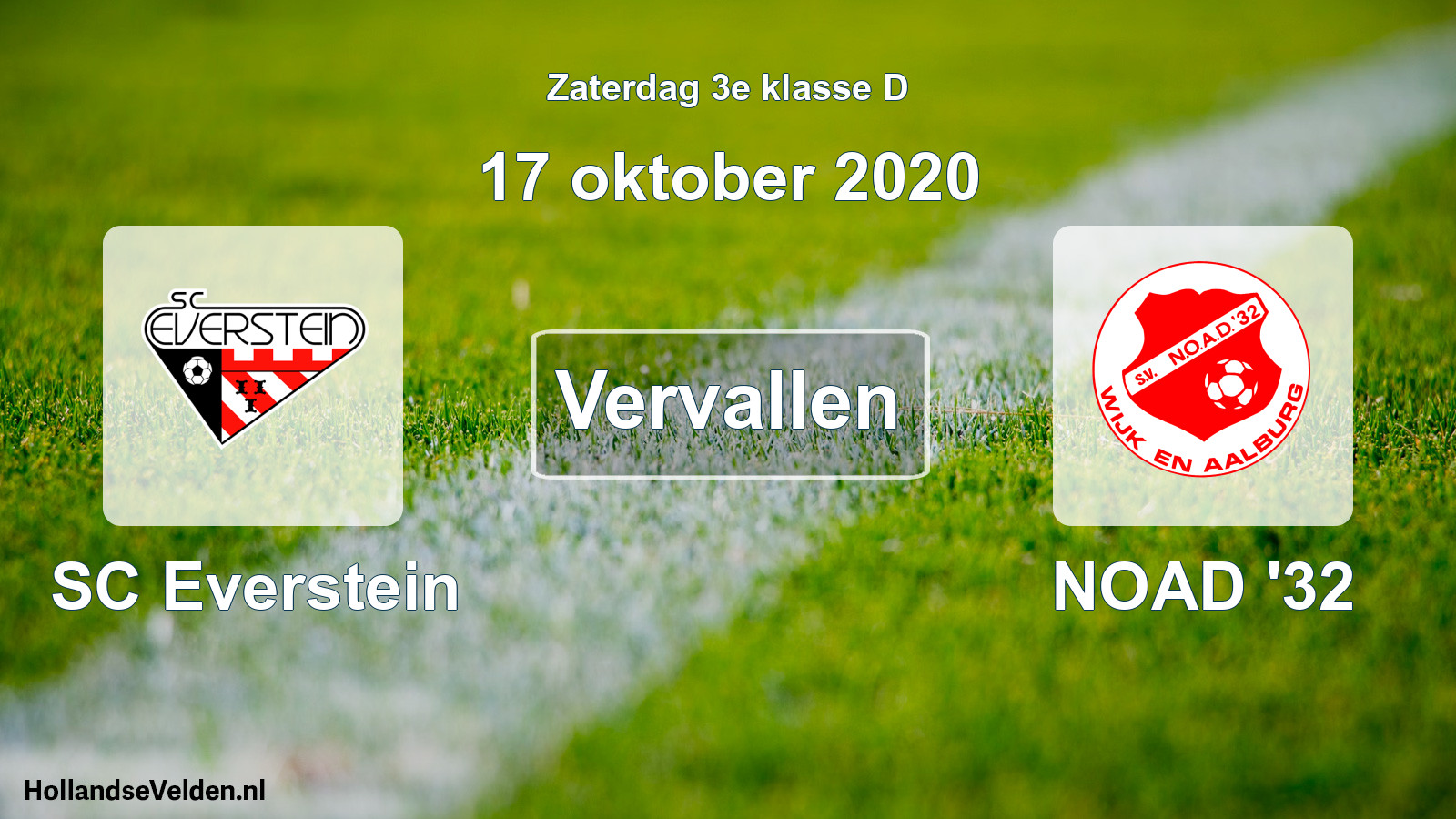 Scheduled Match: SC Everstein - NOAD '32 (17 October 2020)