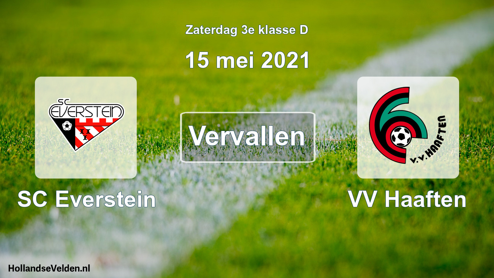 Scheduled Match: SC Everstein - VV Haaften (15 May 2021)