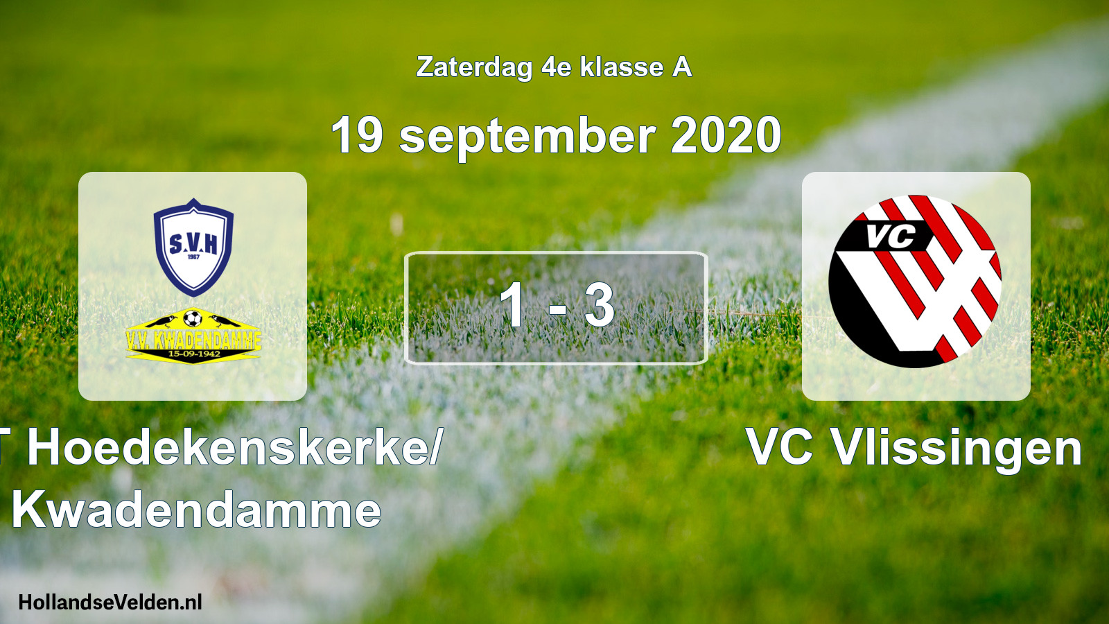 Total number of matches played: ST Hoedekenskerke/ Kwadendamme - VC Vlissingen 1 - 3 (19 September 2020)