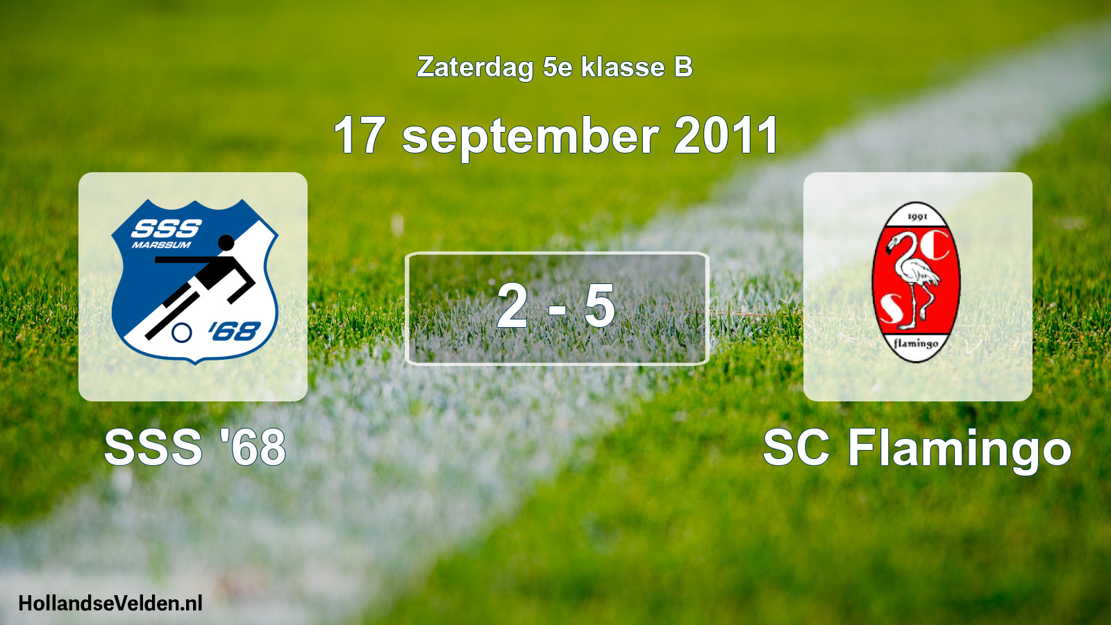 Total number of matches played: SSS '68 - SC Flamingo 2 - 5 (17 September 2011)