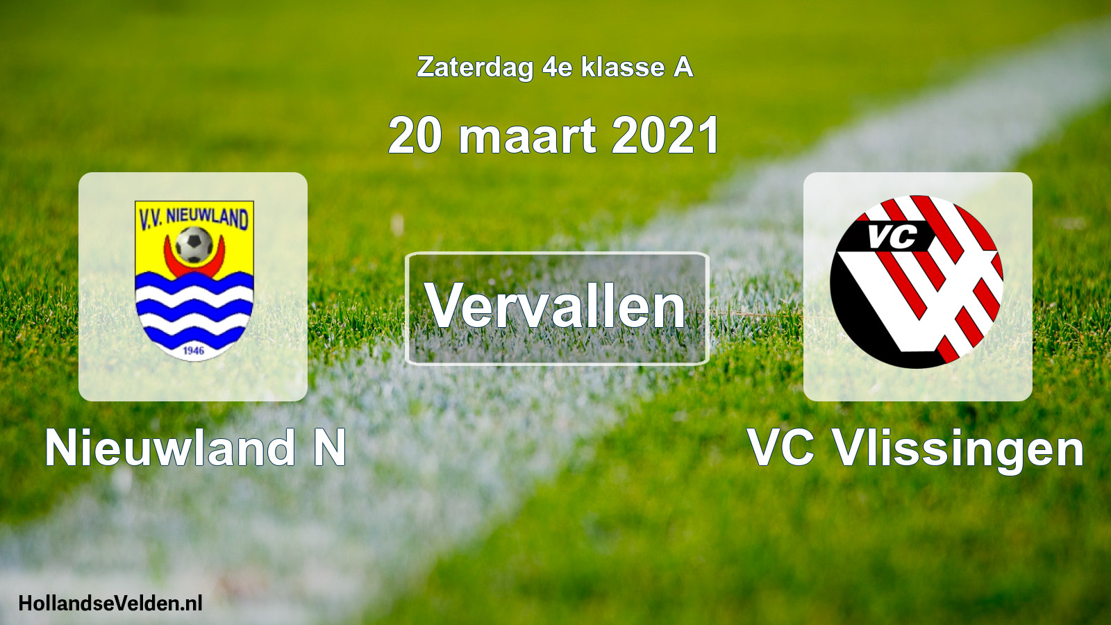 Scheduled Match: Nieuwland N - VC Vlissingen (20 March 2021)
