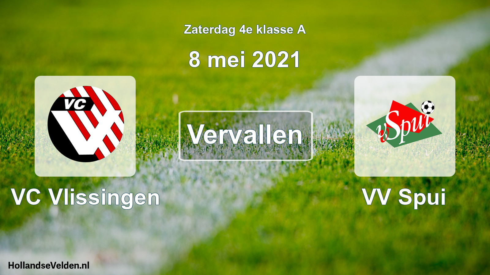 Scheduled Match: VC Vlissingen - VV Spui (8 May 2021)