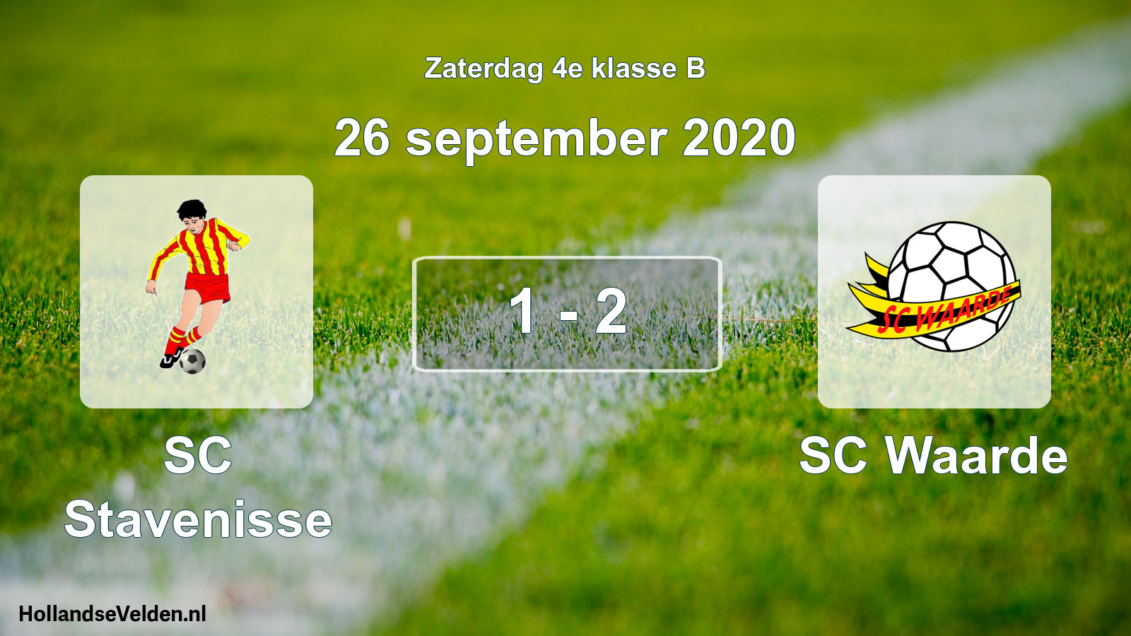 Total number of matches played: SC Stavenisse - SC Waarde 1 - 2 (26 September 2020)