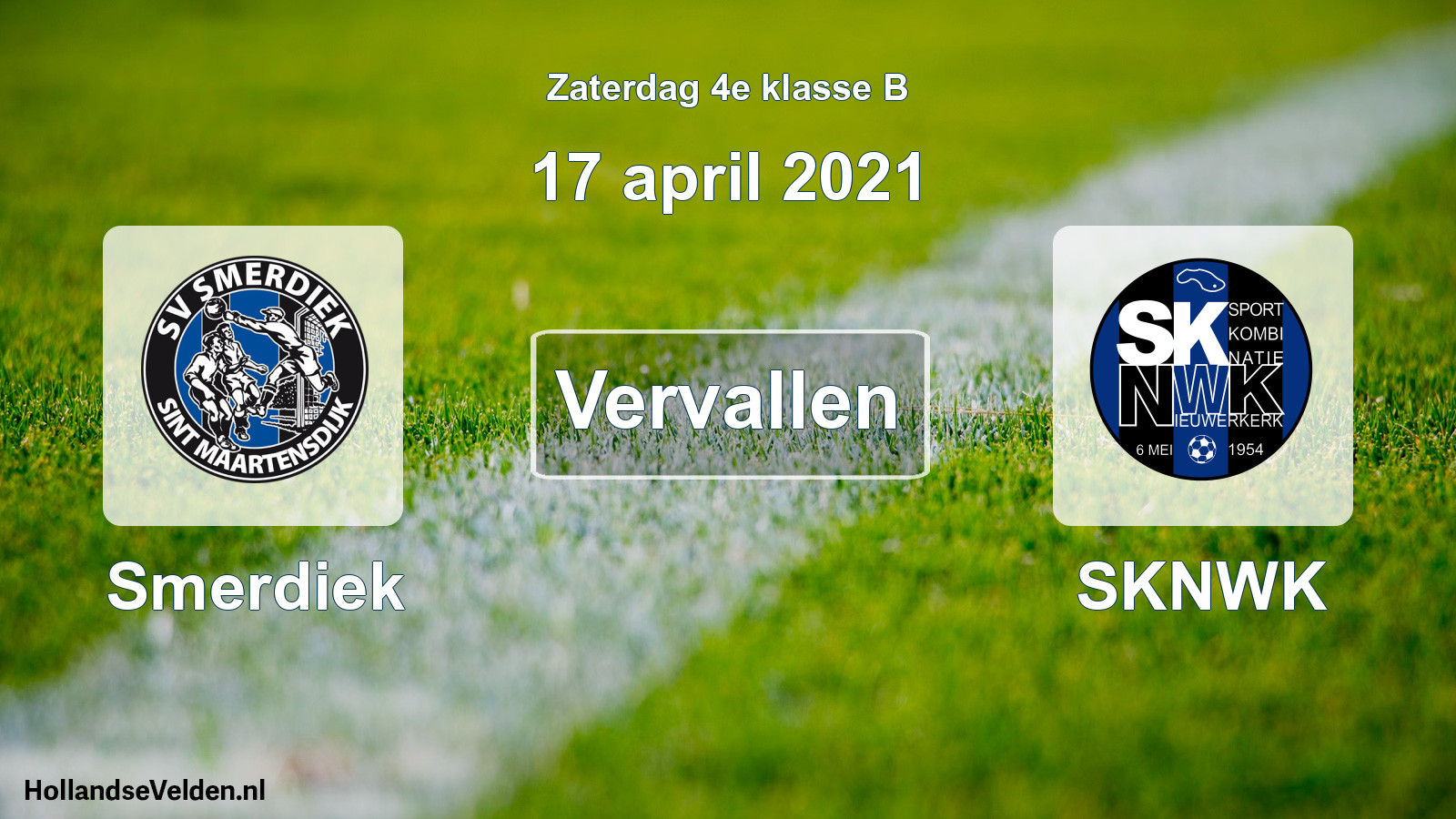 Scheduled Match: Smerdiek - SKNWK (17 April 2021)