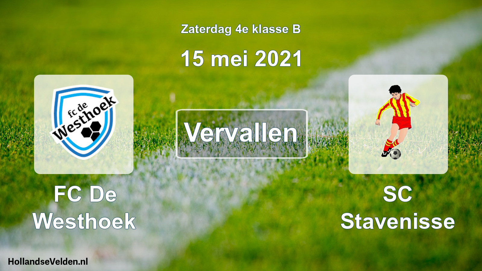 Scheduled Match: FC De Westhoek - SC Stavenisse (15 May 2021)