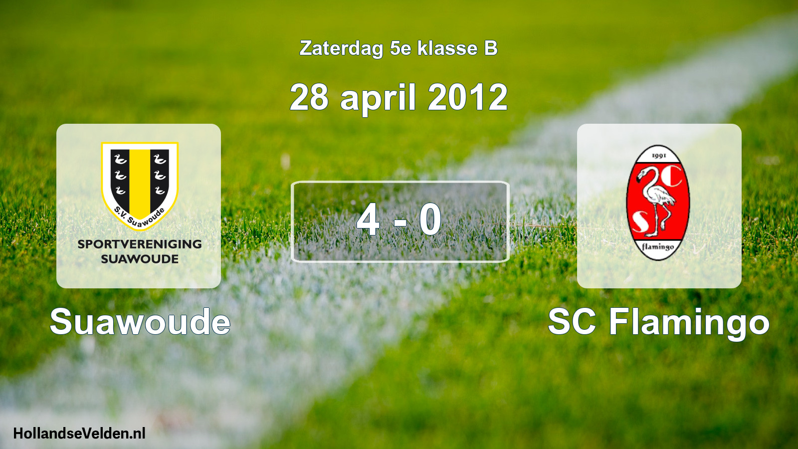 Total number of matches played: Suawoude - SC Flamingo 4 - 0 (28 April 2012)