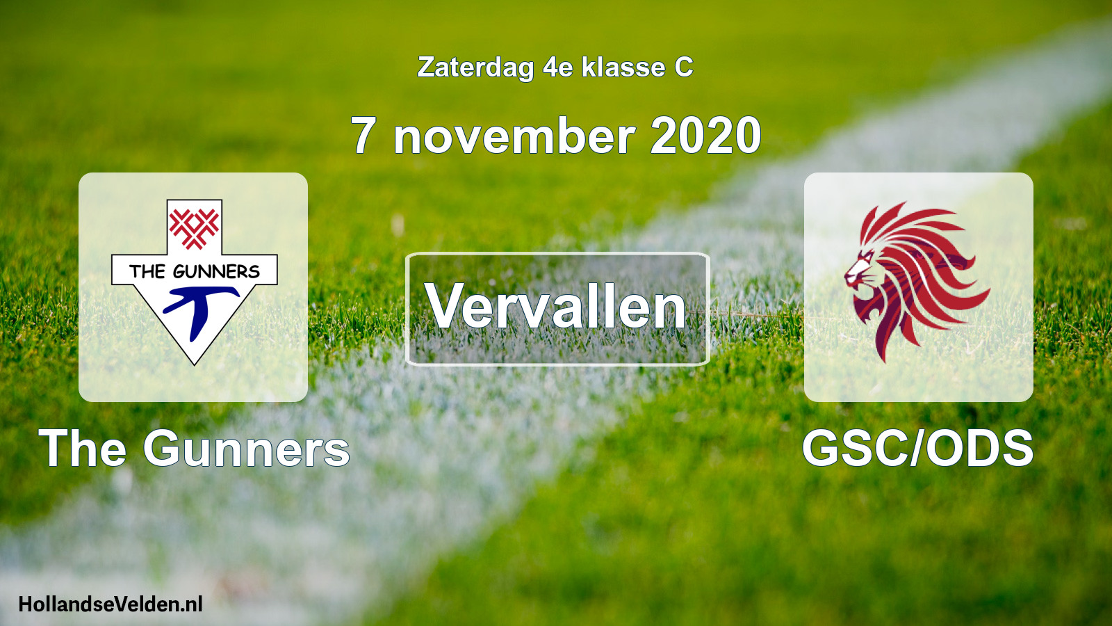 Scheduled Match: The Gunners - GSC/ODS (7 November 2020)