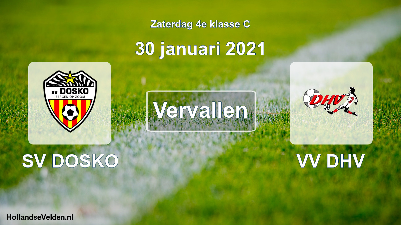 Scheduled Match: SV DOSKO - VV DHV (30 January 2021)