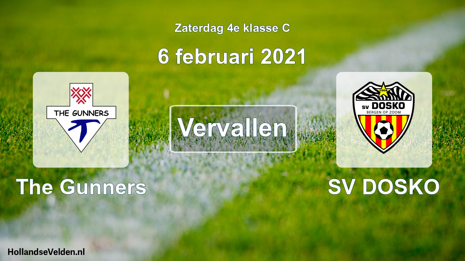 Scheduled Match: The Gunners - SV DOSKO (6 February 2021)