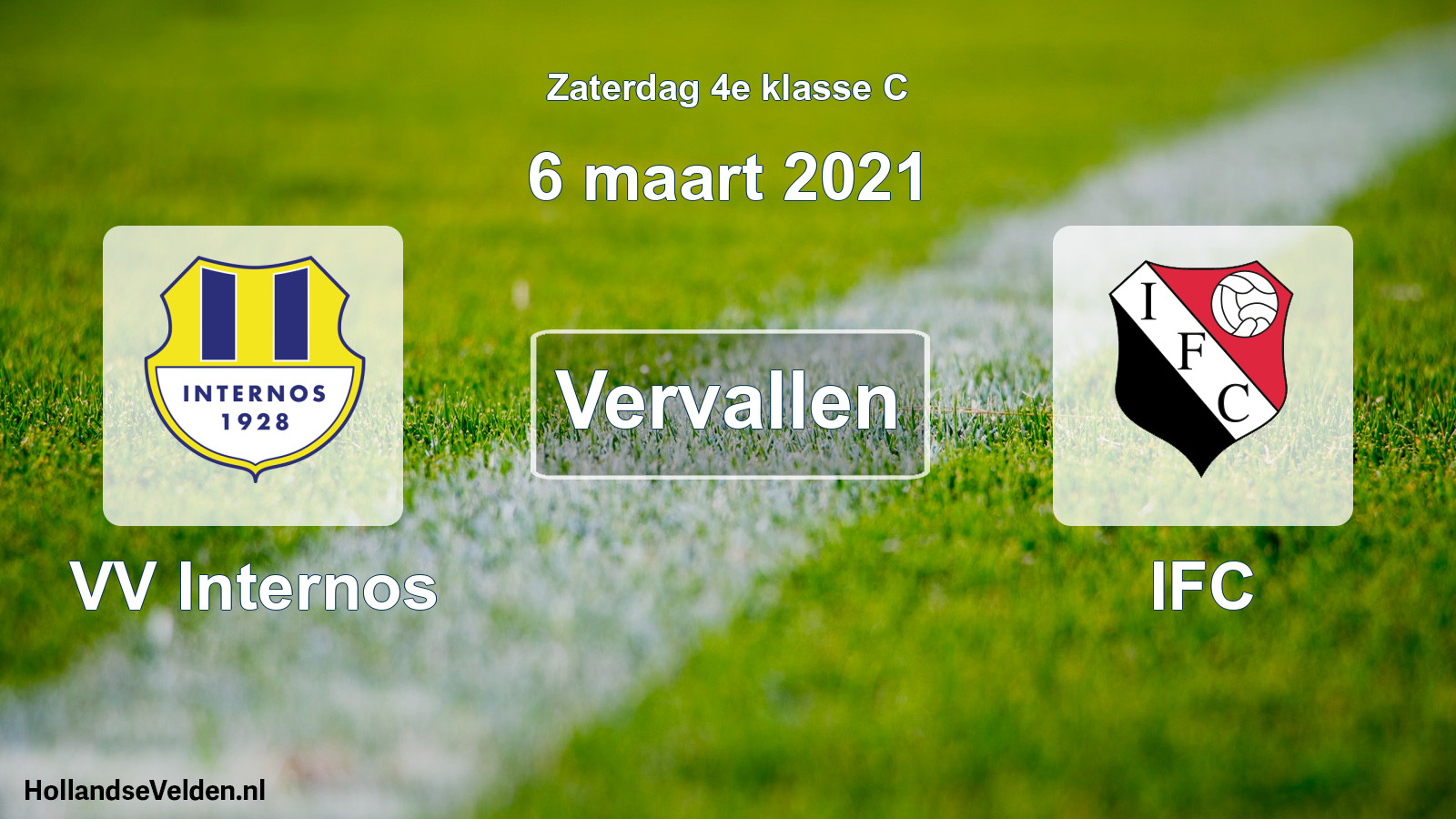Scheduled Match: VV Internos - IFC (6 March 2021)