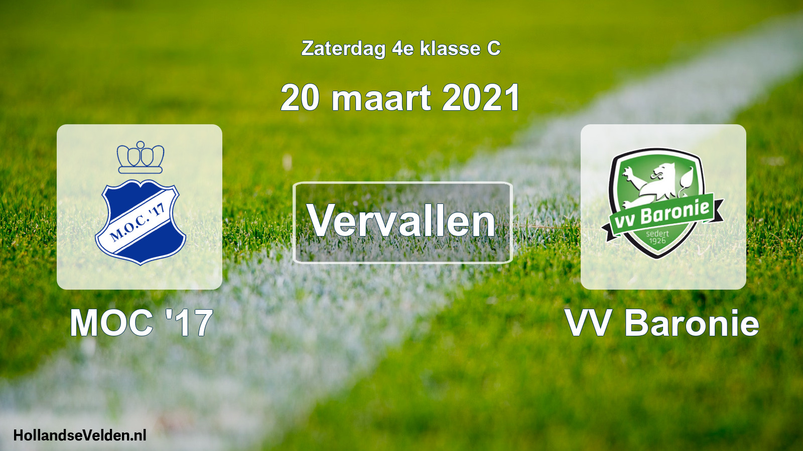 Scheduled Match: MOC '17 - VV Baronie (20 March 2021)