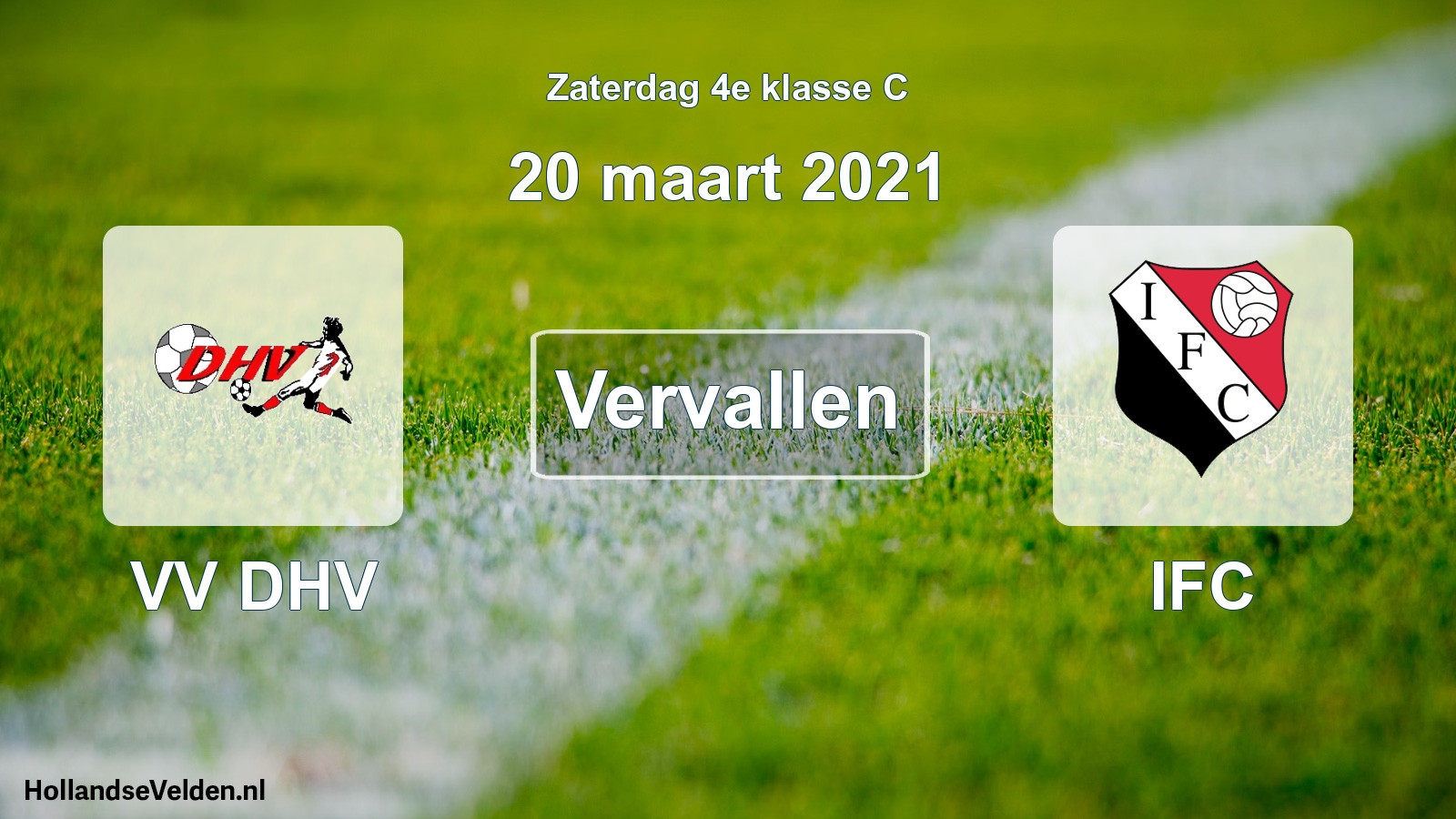 Scheduled Match: VV DHV - IFC (20 March 2021)