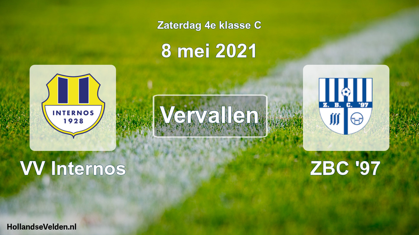 Scheduled Match: VV Internos - ZBC '97 (8 May 2021)
