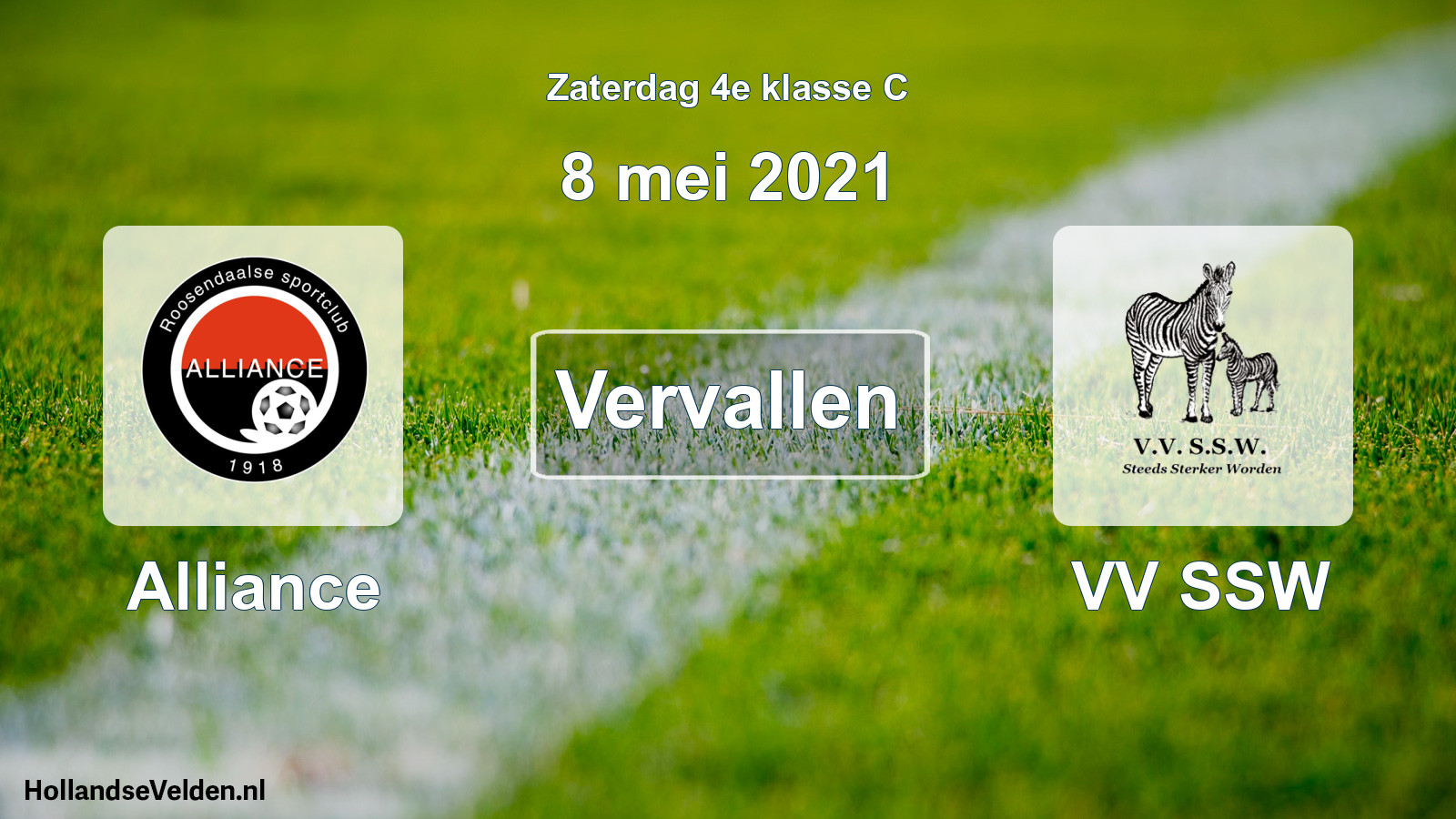 Scheduled Match: Alliance - VV SSW (8 May 2021)