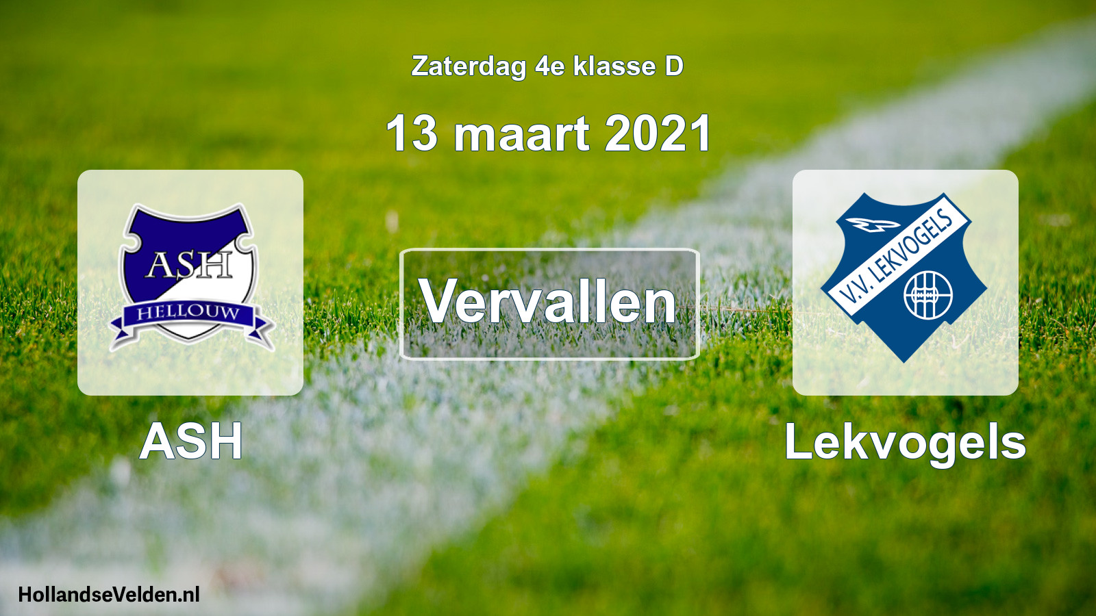 Scheduled Match: ASH - Lekvogels (13 March 2021)