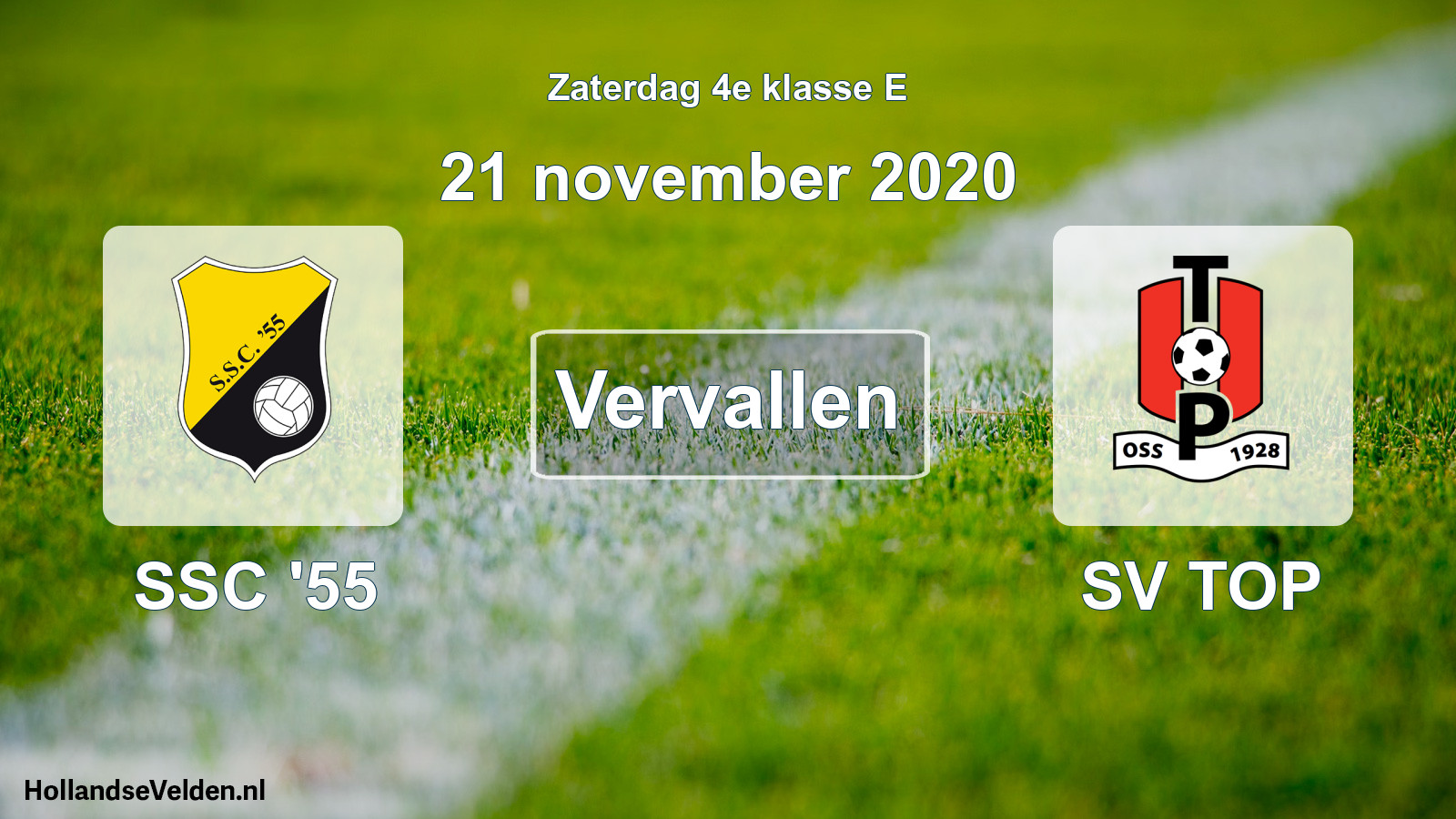 Scheduled Match: SSC '55 - SV TOP (21 November 2020)