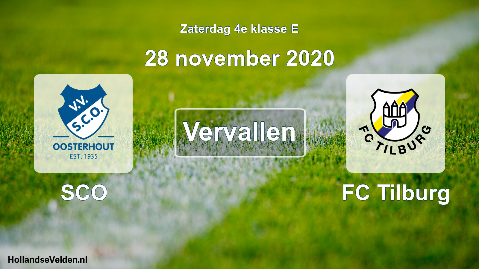 Scheduled Match: SCO - FC Tilburg (28 November 2020)