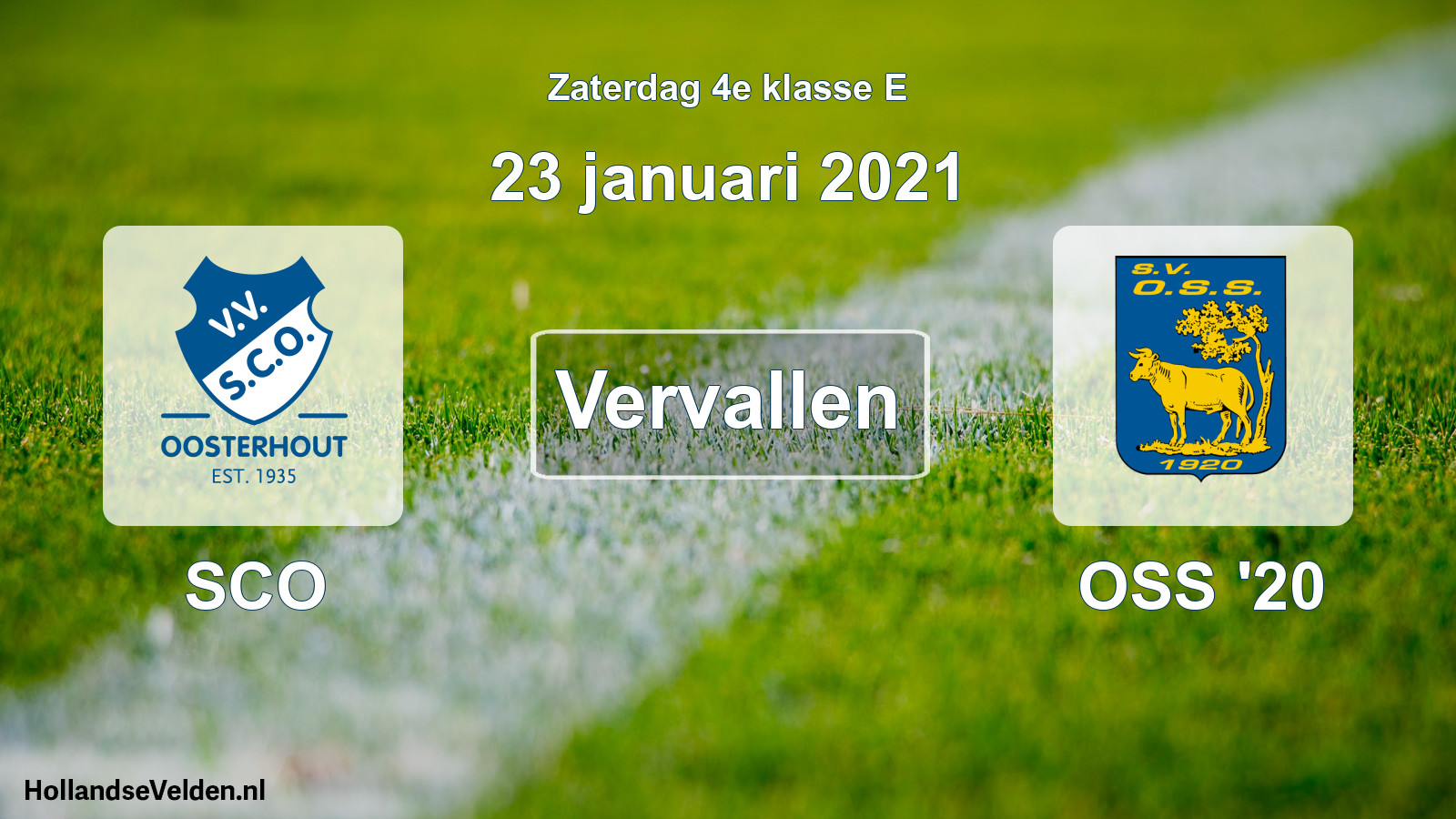 Scheduled Match: SCO - OSS '20 (23 January 2021)