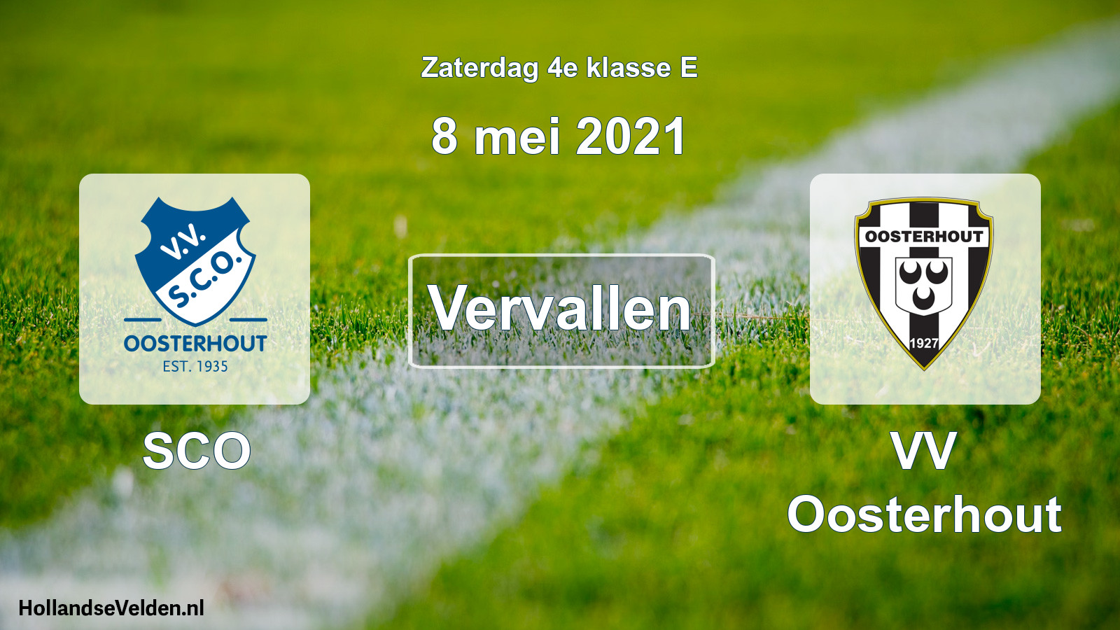 Scheduled Match: SCO - VV Oosterhout (8 May 2021)