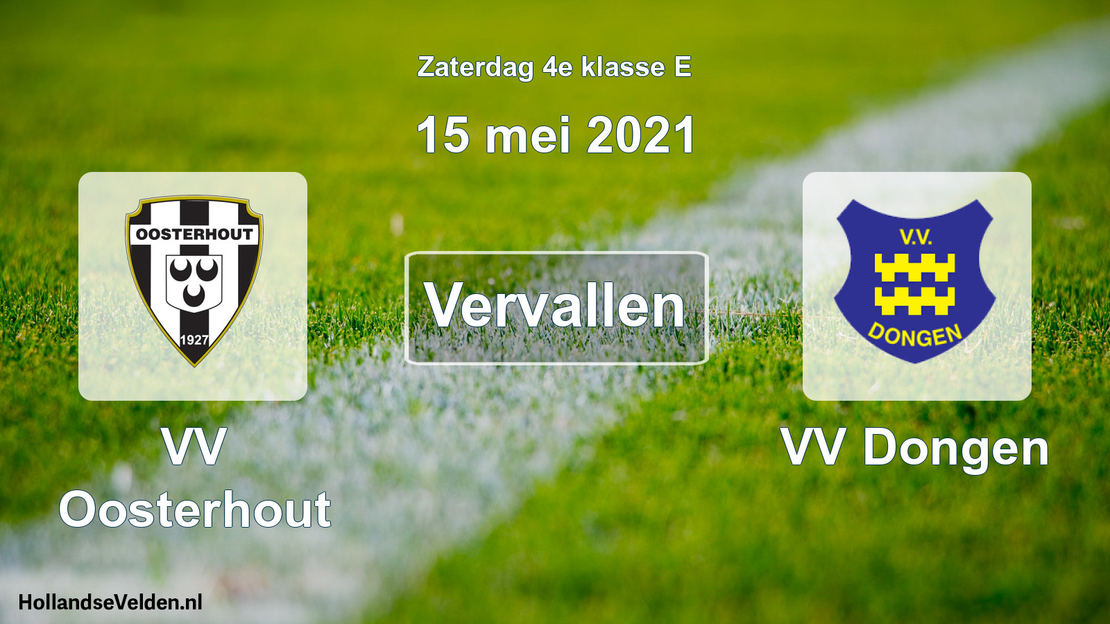Scheduled Match: VV Oosterhout - VV Dongen (15 May 2021)