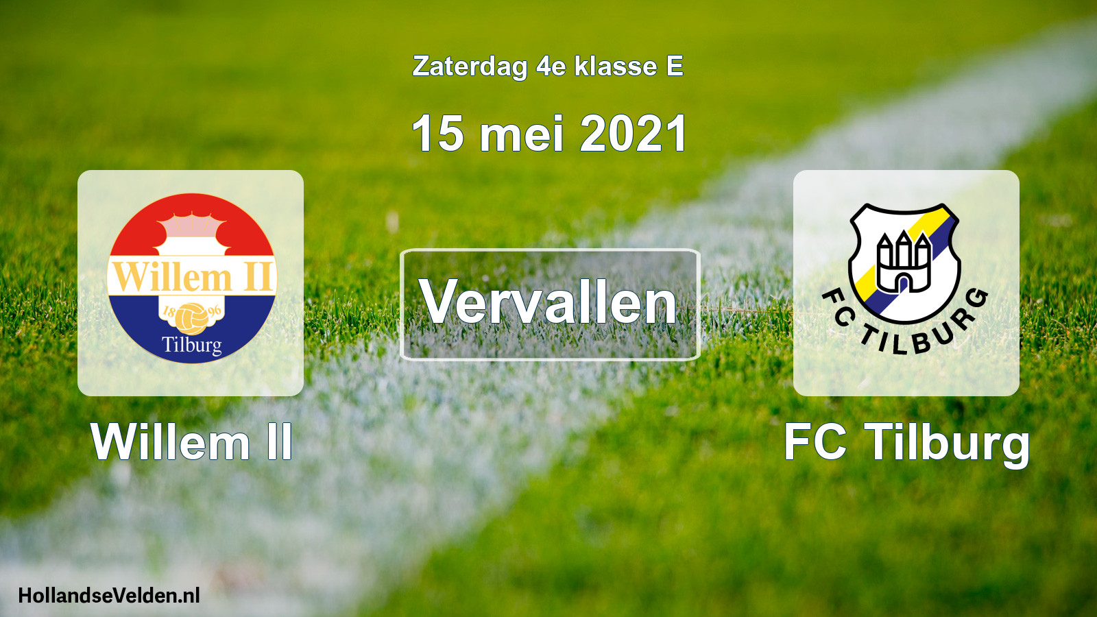 Scheduled Match: Willem II - FC Tilburg (15 May 2021)