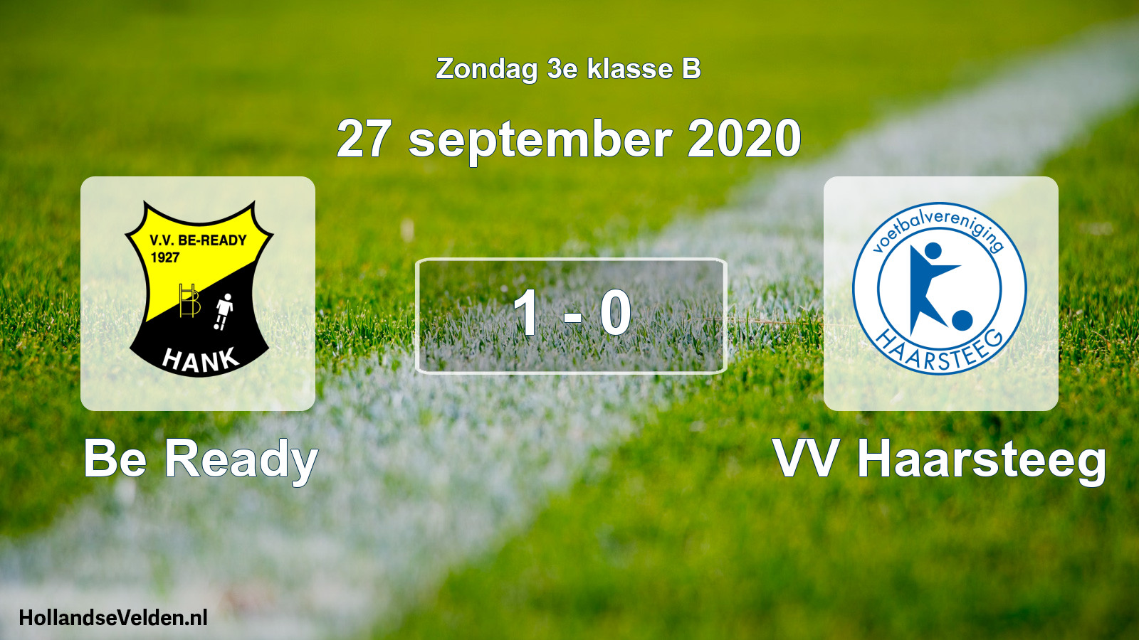 Total number of matches played: Be Ready - VV Haarsteeg 1 - 0 (27 September 2020)