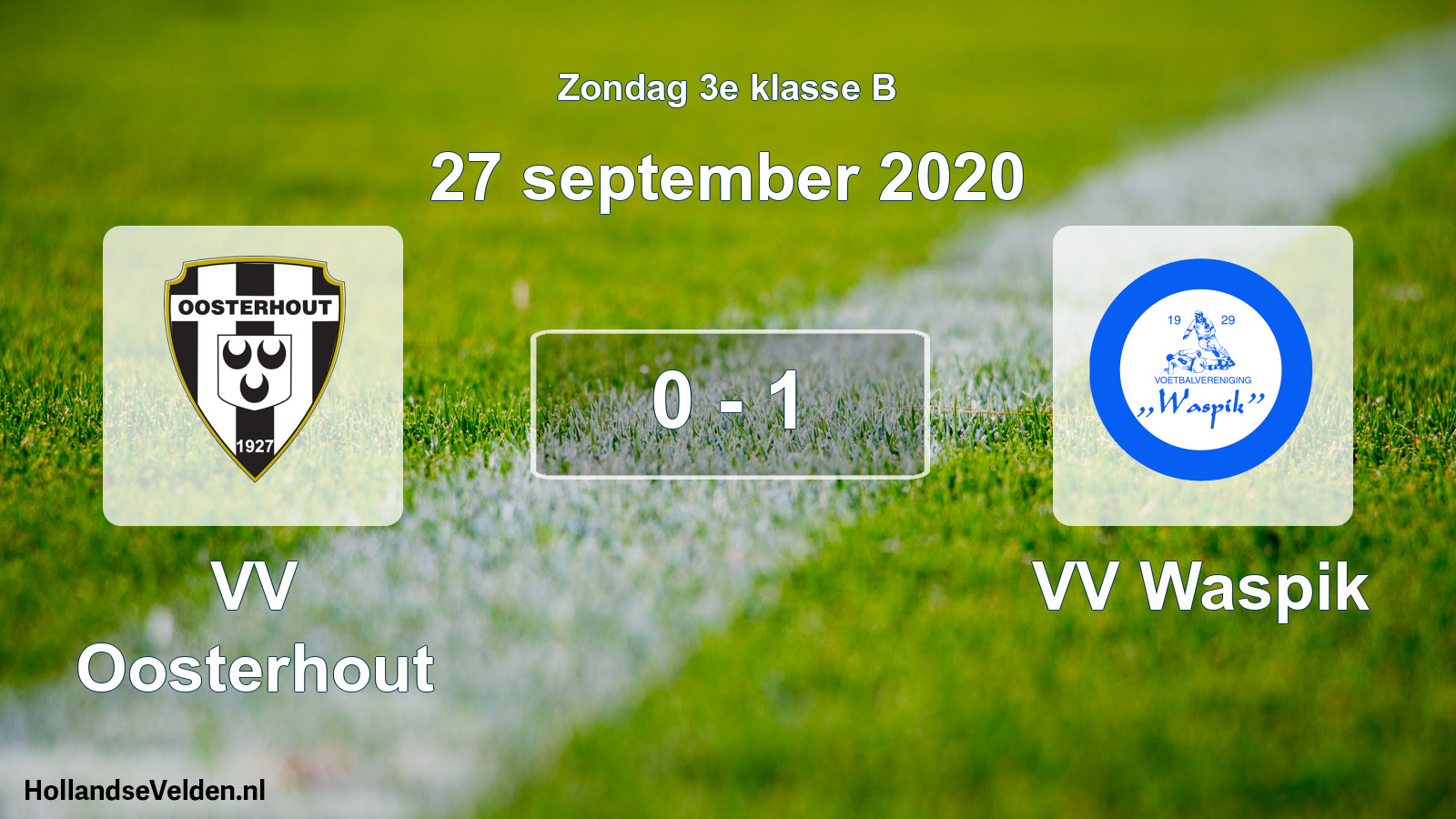 Total number of matches played: VV Oosterhout - VV Waspik 0 - 1 (27 September 2020)