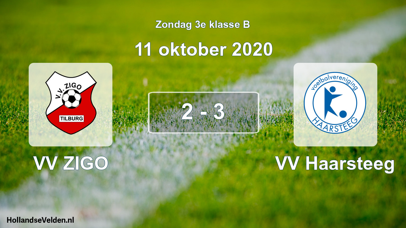 Total number of matches played: VV ZIGO - VV Haarsteeg 2 - 3 (11 October 2020)