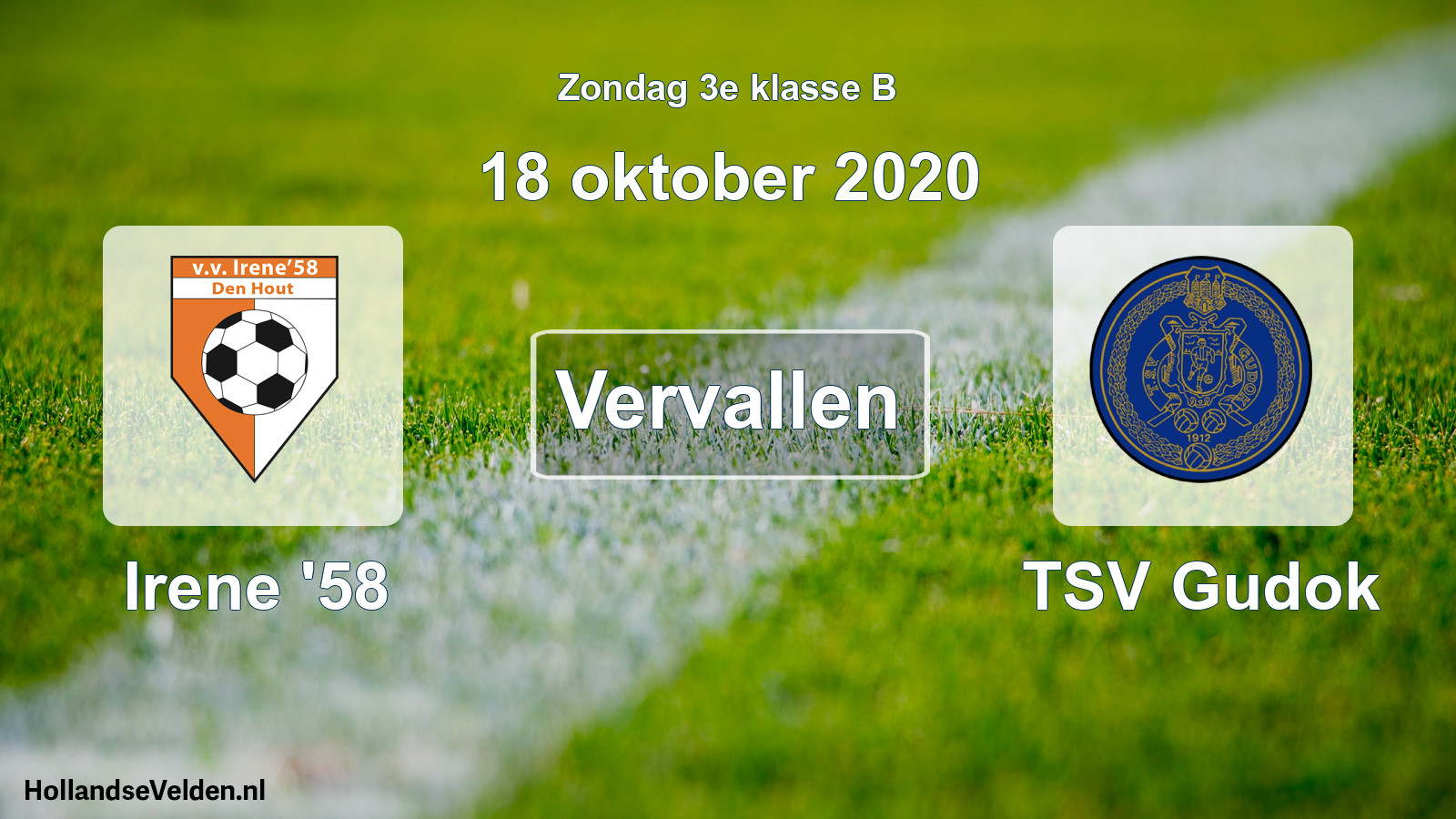 Scheduled Match: Irene '58 - TSV Gudok (18 October 2020)