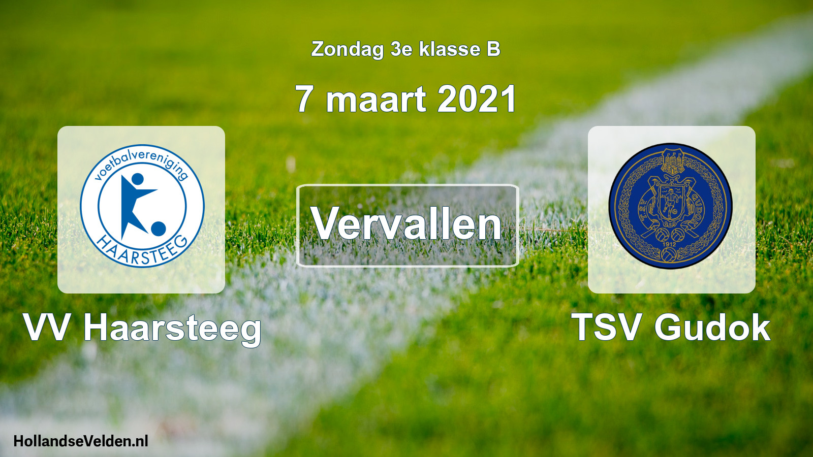 Scheduled Match: VV Haarsteeg - TSV Gudok (7 March 2021)