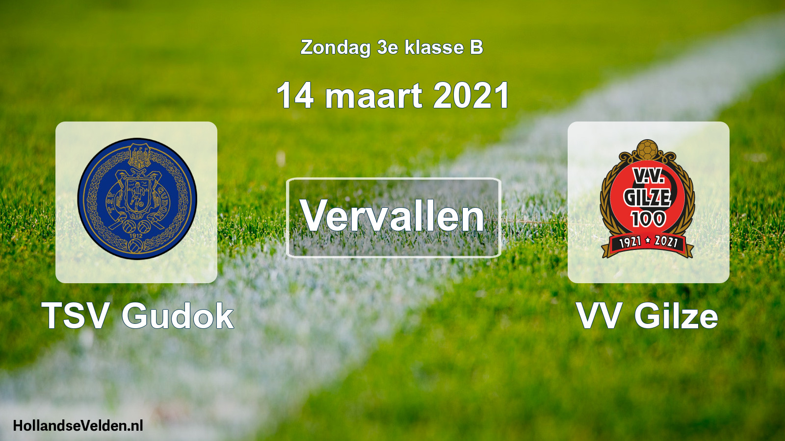 Scheduled Match: TSV Gudok - VV Gilze (14 March 2021)
