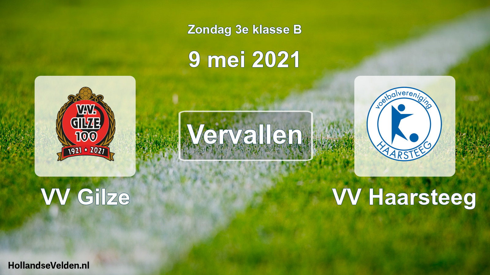 Scheduled Match: VV Gilze - VV Haarsteeg (9 May 2021)