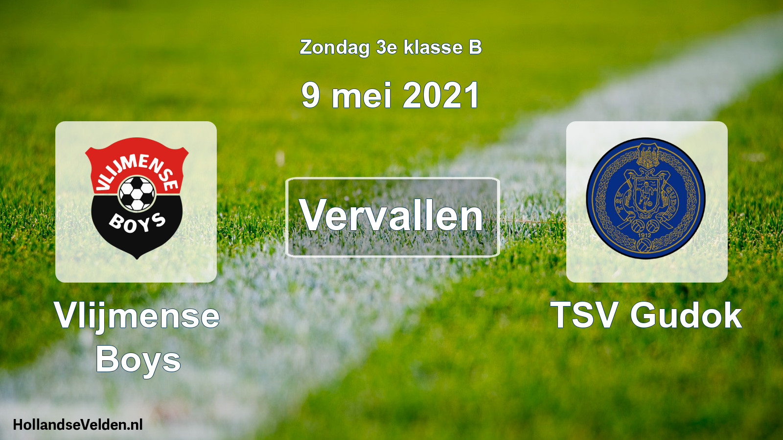 Scheduled Match: Vlijmense Boys - TSV Gudok (9 May 2021)
