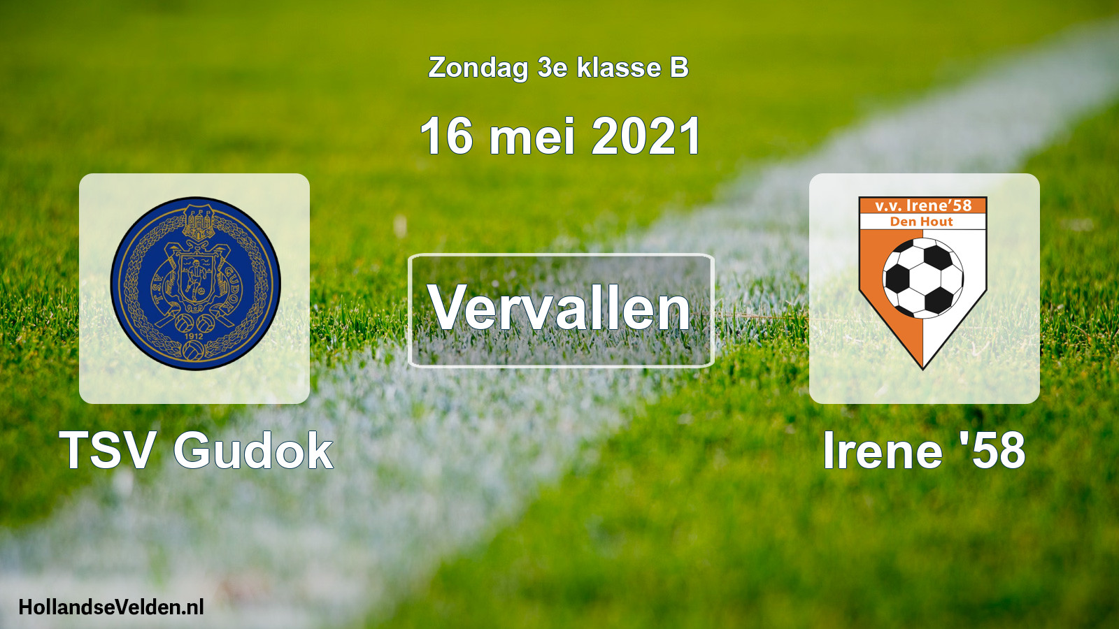 Scheduled Match: TSV Gudok - Irene '58 (16 May 2021)