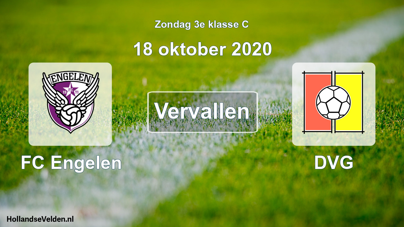 Scheduled Match: FC Engelen - DVG (18 October 2020)