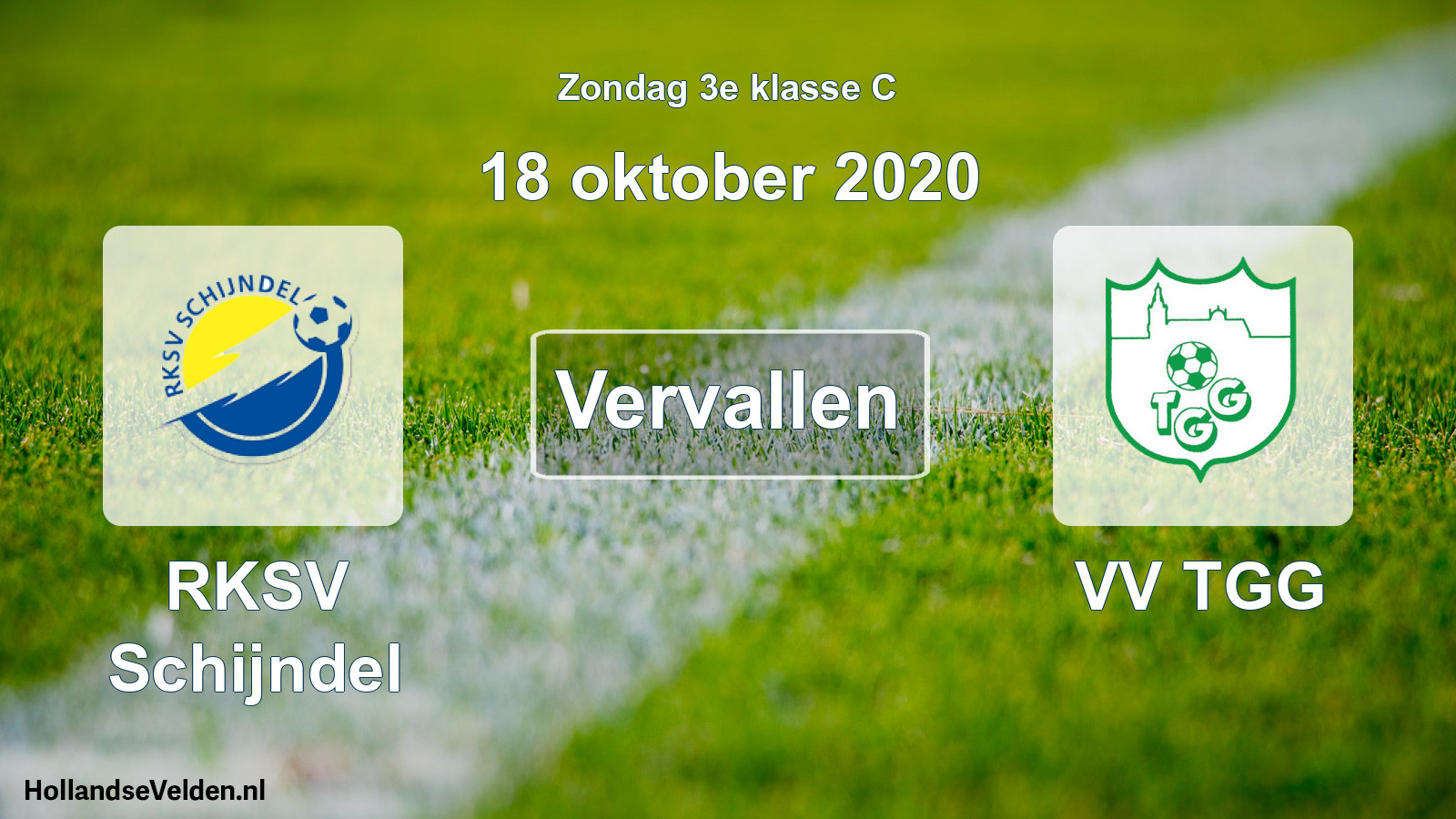Scheduled Match: RKSV Schijndel - VV TGG (18 October 2020)