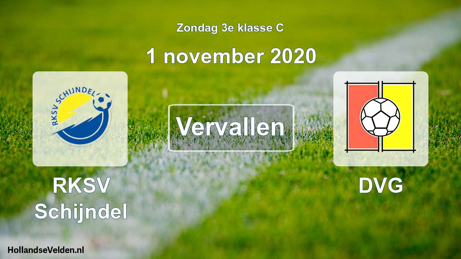 Scheduled Match: RKSV Schijndel - DVG (1 November 2020)